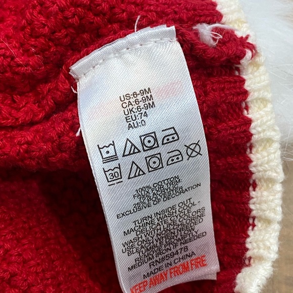 Shabby Chic baby girl knit romper dress set worn Pom Pom beret hat - Picture 7 of 12